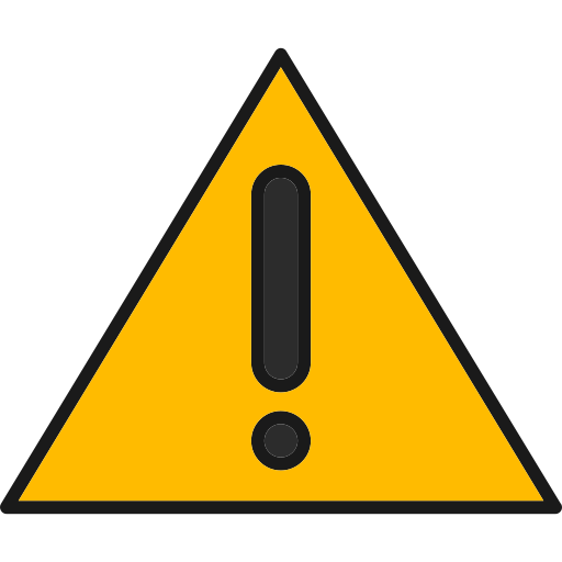 Warning sign Generic Outline Color icon