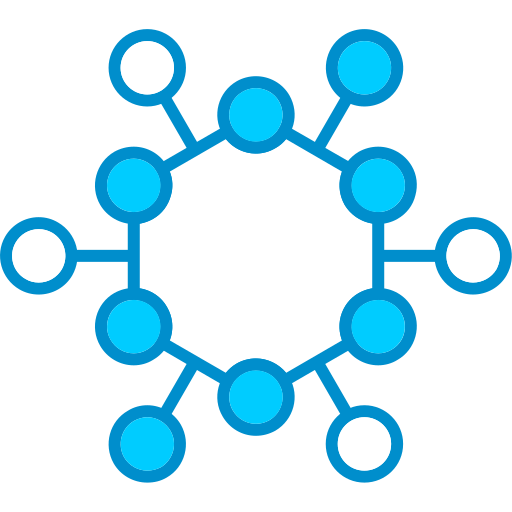 estructura atomica icono gratis