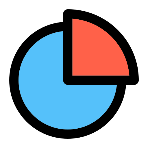 Pie chart Generic Outline Color icon