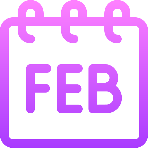 February - Free Time And Date Icons