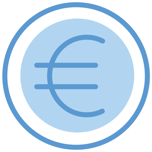 moneda euro icono gratis