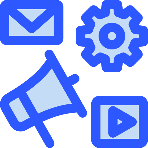 Digital Marketing Generic Blue Icon