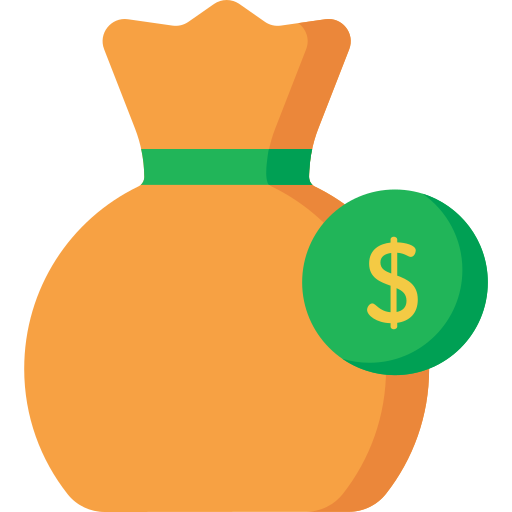 bolsa de dinero icono gratis