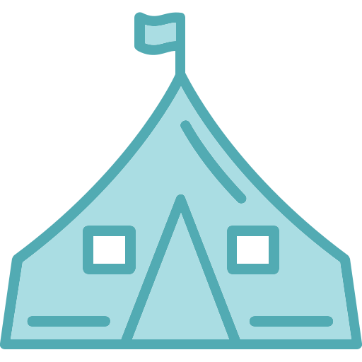 Tent Generic Blue icon