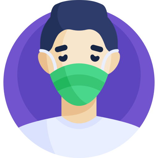 Face mask Detailed Flat Circular Flat icon