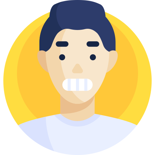 Grimacing Detailed Flat Circular Flat icon