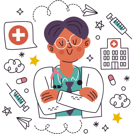 doctor gratis sticker