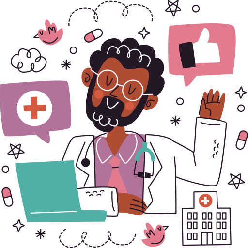 doctor gratis sticker