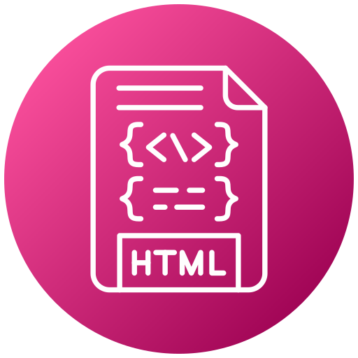 Html file Generic Flat Gradient icon