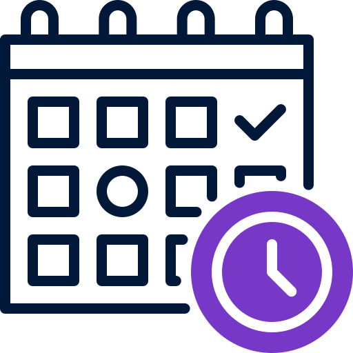 planificación del tiempo icono gratis