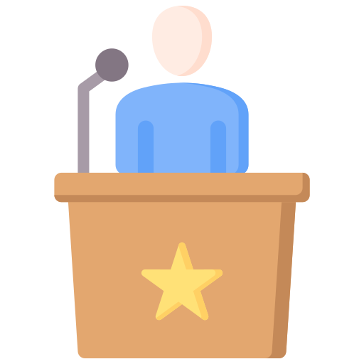 Public speaking free icon