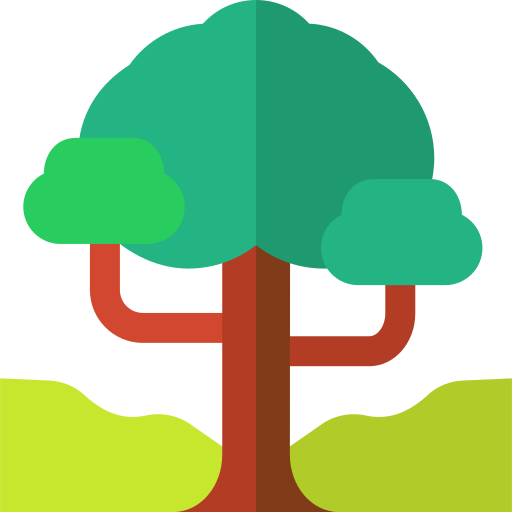 Tree Basic Straight Flat icon