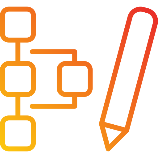 diagrama de flujo icono gratis