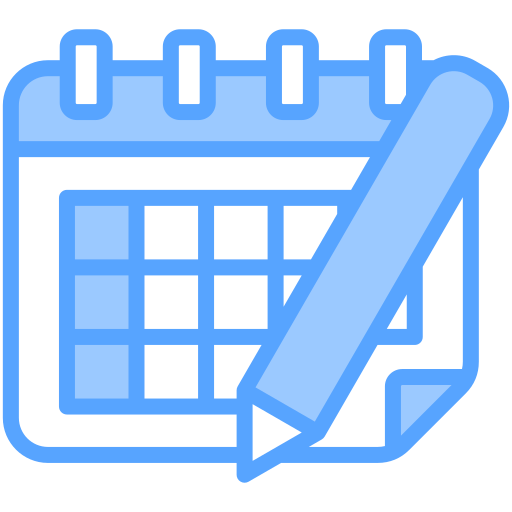 Schedule Generic Blue icon