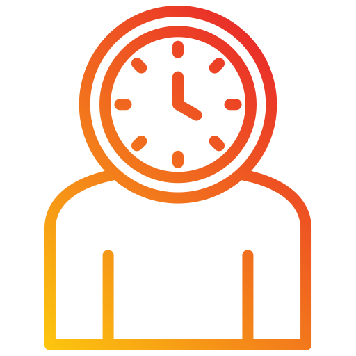 gestión del tiempo icono gratis