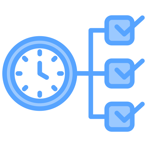 gestión del tiempo icono gratis