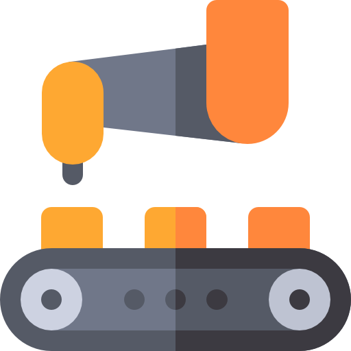 robot industrial icono gratis