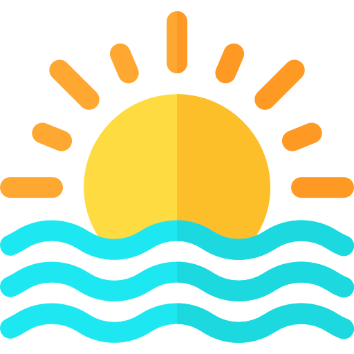 Sunset Basic Rounded Flat icon