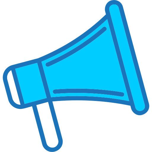 Megaphone Generic Blue Icon