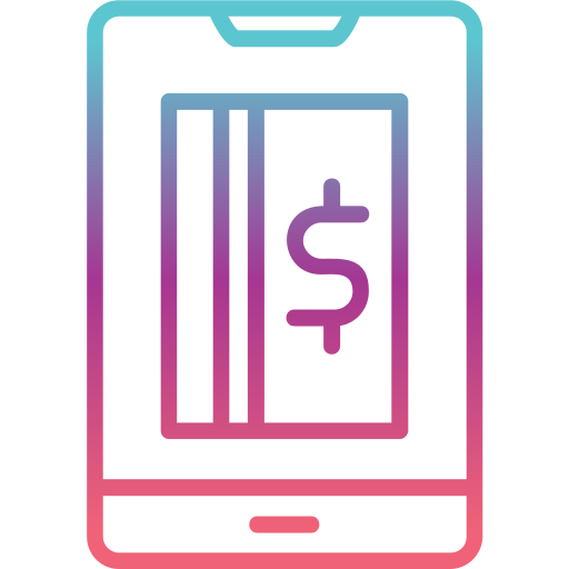 pago en línea icono gratis