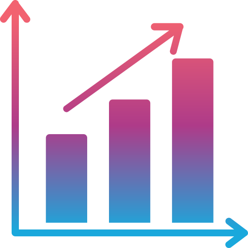 Graphs Generic Flat Gradient icon