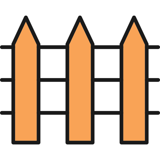 Fence Generic Outline Color icon