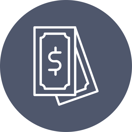 dinero en efectivo icono gratis