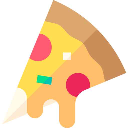 Pizza Basic Straight Flat icon