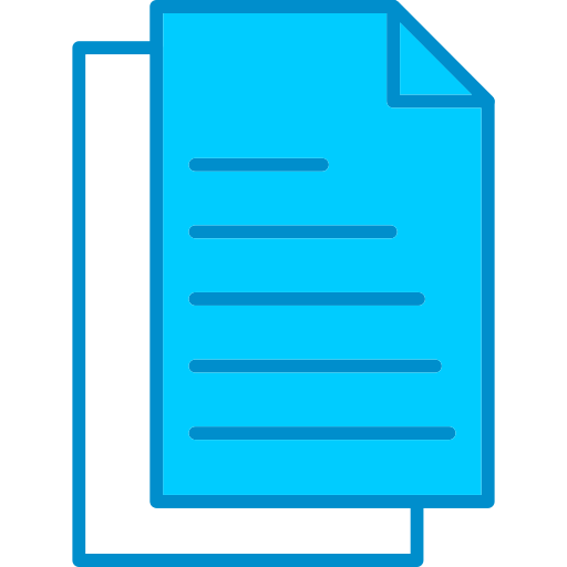 Document Generic Blue icon