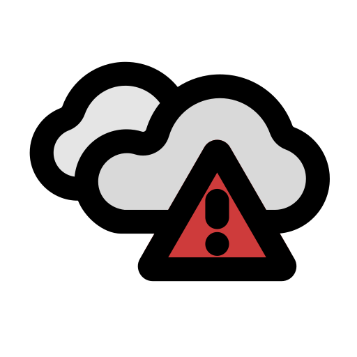 alerta meteorológica icono gratis