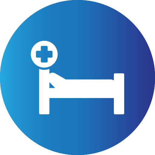 cama de hospital icono gratis