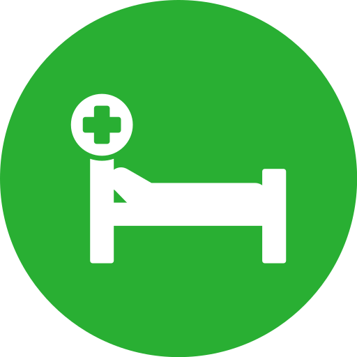 cama de hospital icono gratis