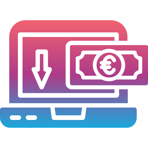 flujo de fondos icono gratis