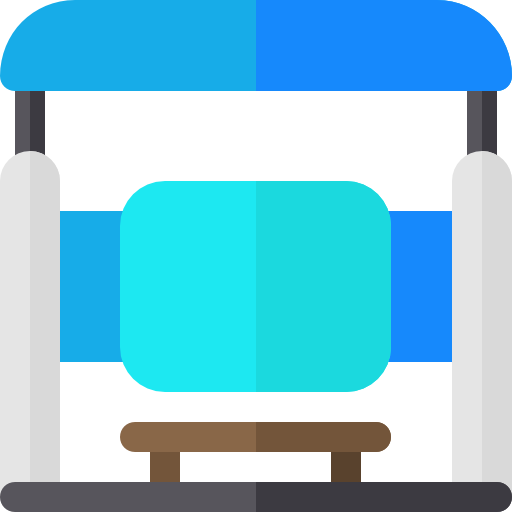 parada de autobús icono gratis