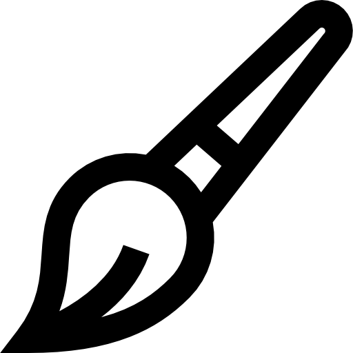 cepillo de pintura icono gratis