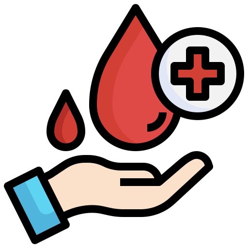 donación de sangre icono gratis