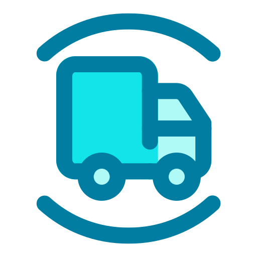 camión de reparto icono gratis