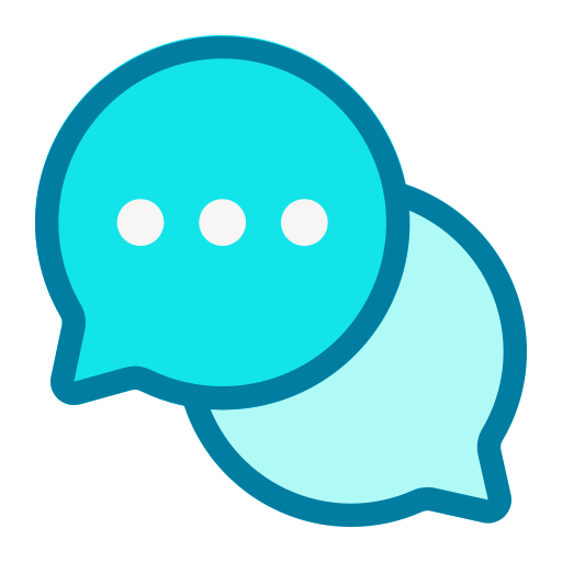 Chatting Generic Blue icon