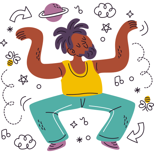 Dance free sticker Dance free sticker