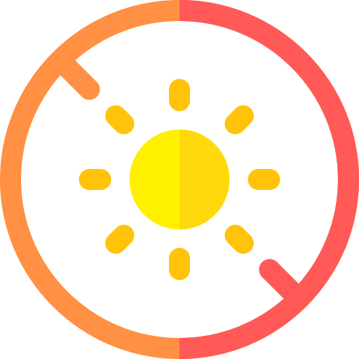 No sun Basic Rounded Flat icon