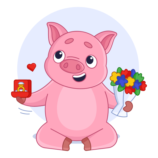 cerdito gratis sticker