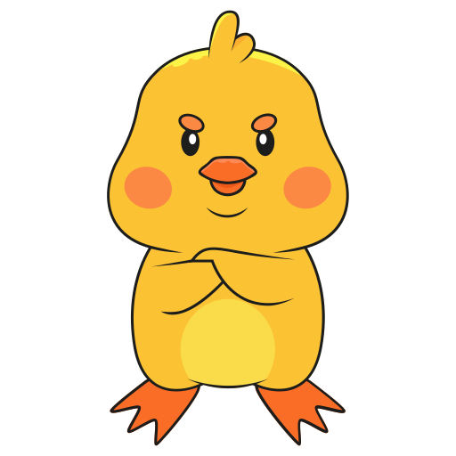 Chick free sticker Chick free sticker