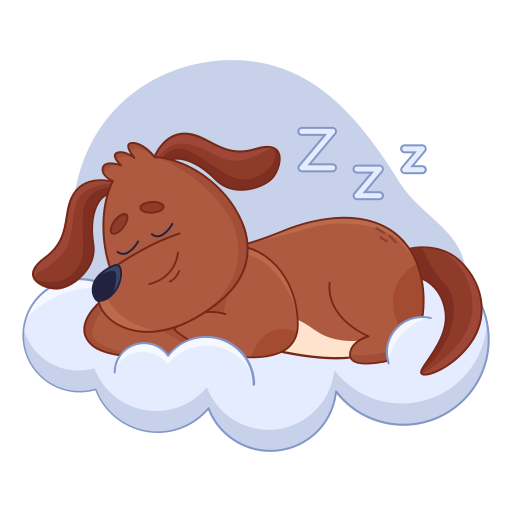 Dog free sticker