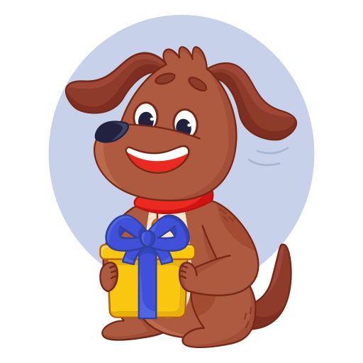 chien gratuit sticker