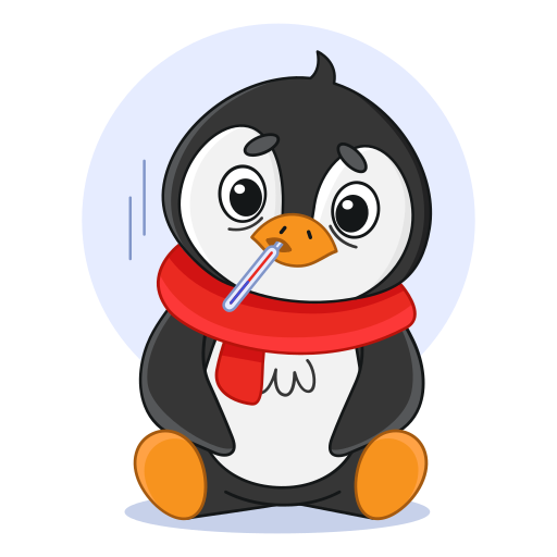 Penguin free sticker Penguin free sticker