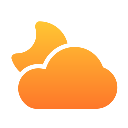 Cloudy night free icon