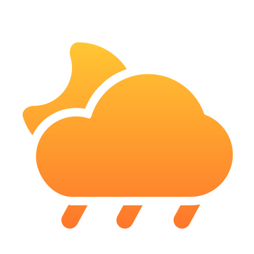 lluvia nocturna icono gratis