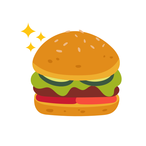 burger gratuit sticker