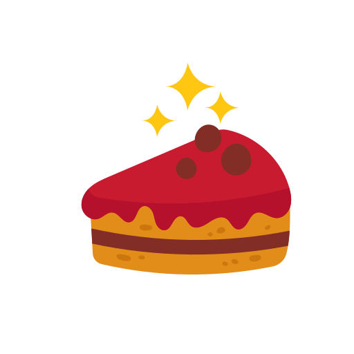 gâteau gratuit sticker