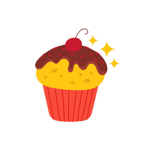 Cupcake Stickers - Free food and restaurant Stickers